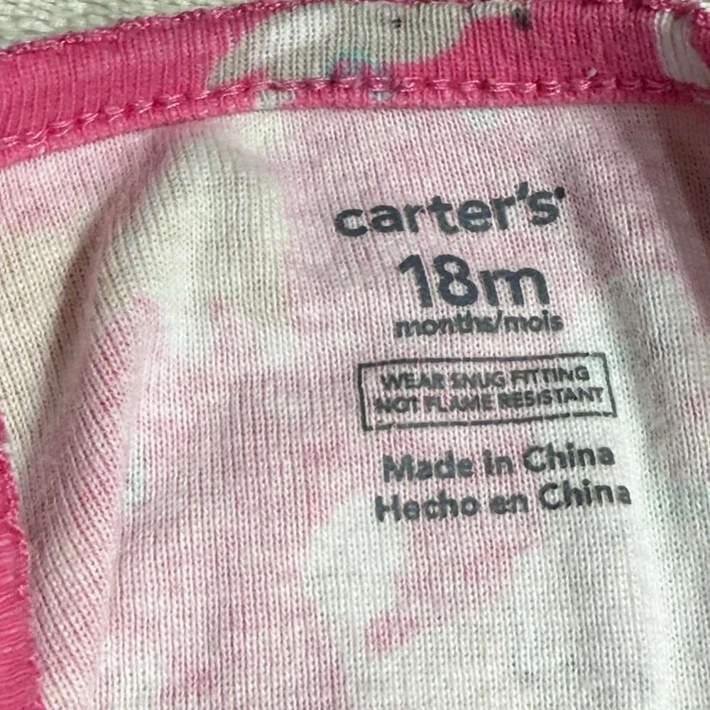 Carter's |  Toddler Pink Footie Pajama | 18M